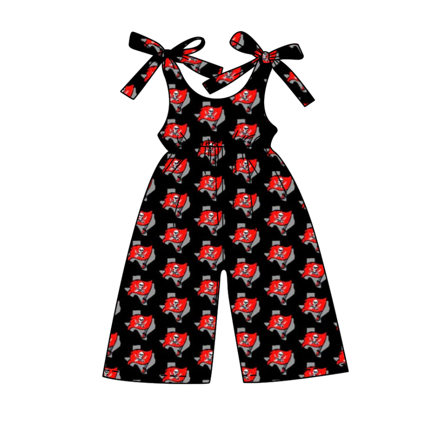 Deadline July 15 2025 flag black straps girls team jumpsuit