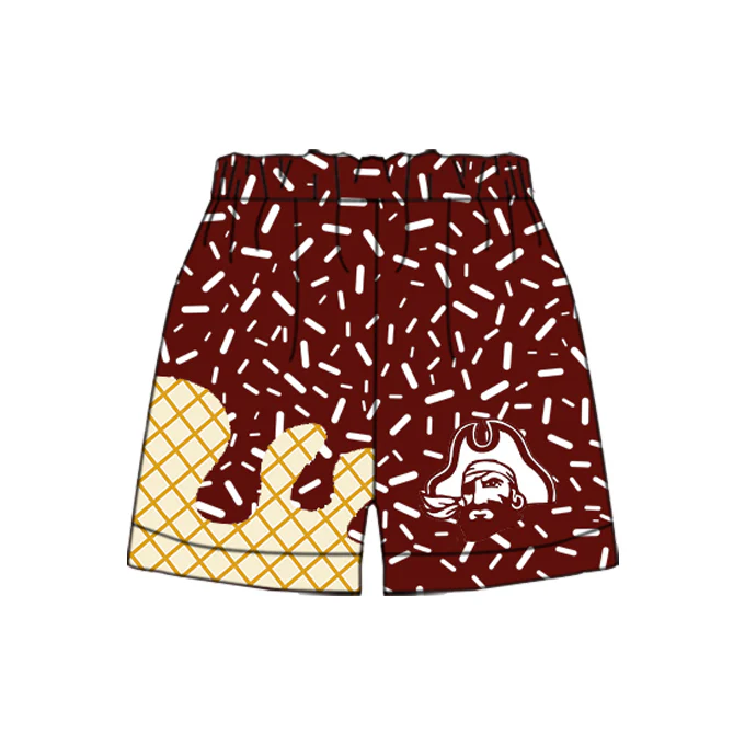 Deadline July 29 2025 maroon ice cream sprinkle boys summer team shorts