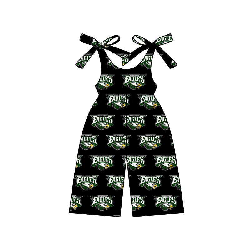 MOQ 3 straps eagles kids girls team jumpsuit