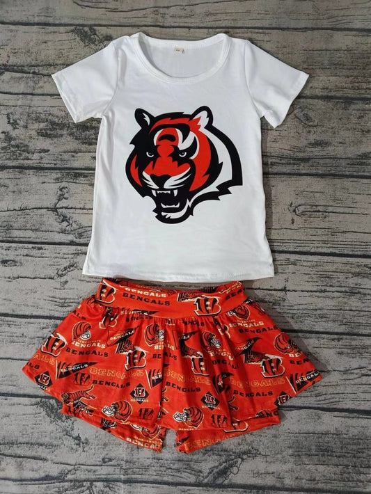 Deadline May 27 orange tiger top skirt girls team outfits