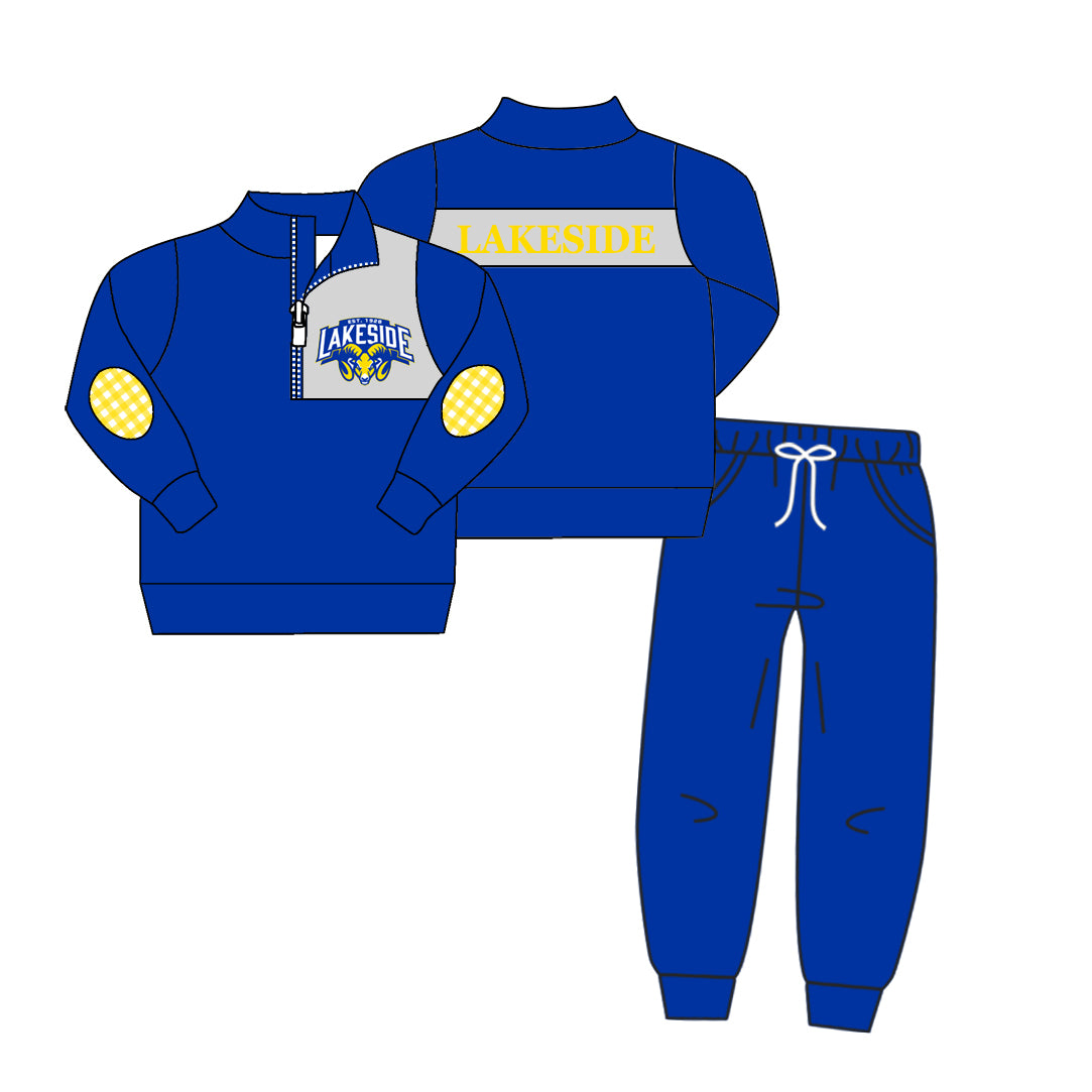 Deadline Aug 25 Blue pullover pants kids team clothes
