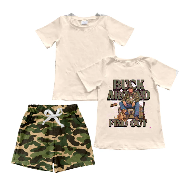 Deadline Nov 29 find out truck dog top camo shorts boys clothes