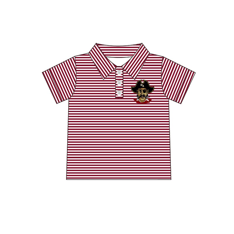 Deadline Dec 2 stripe short sleeves kids boys team polo shirt