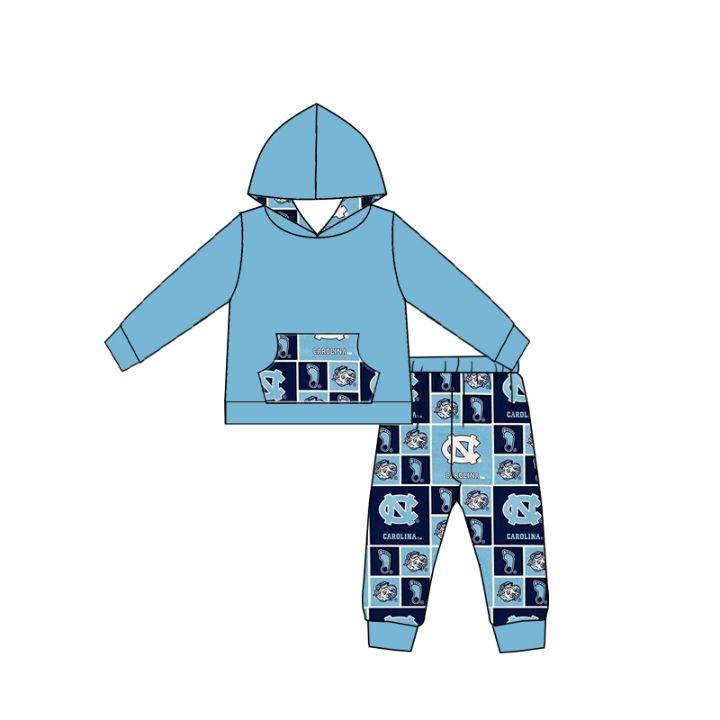 Deadline Jan 25 long sleeves light blue kids team hoodie set