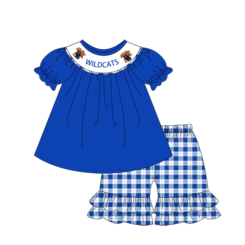 Deadline Feb 1 Blue short sleeves U K kids girls team outfits