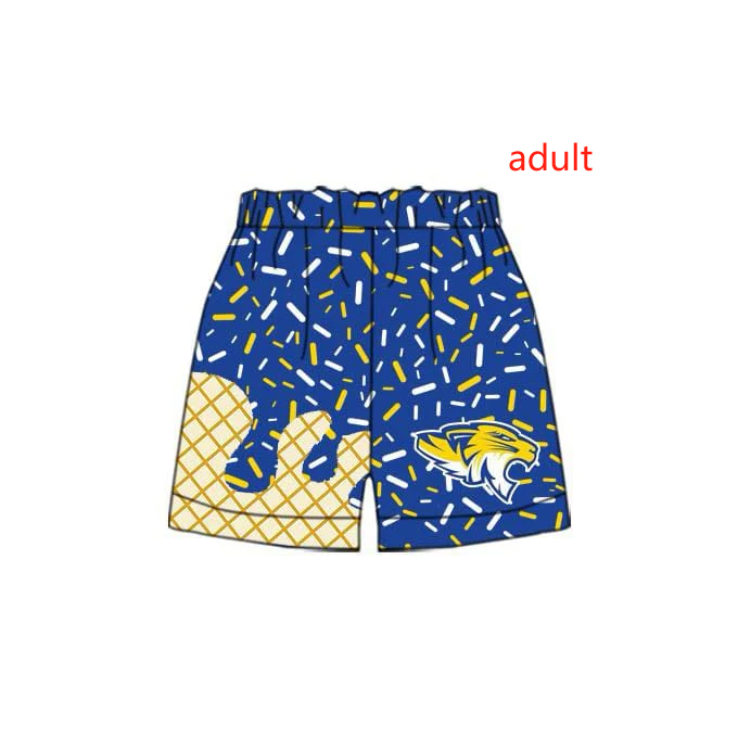 Deadline Feb 21 Blue yellow sprinkle adult men team shorts