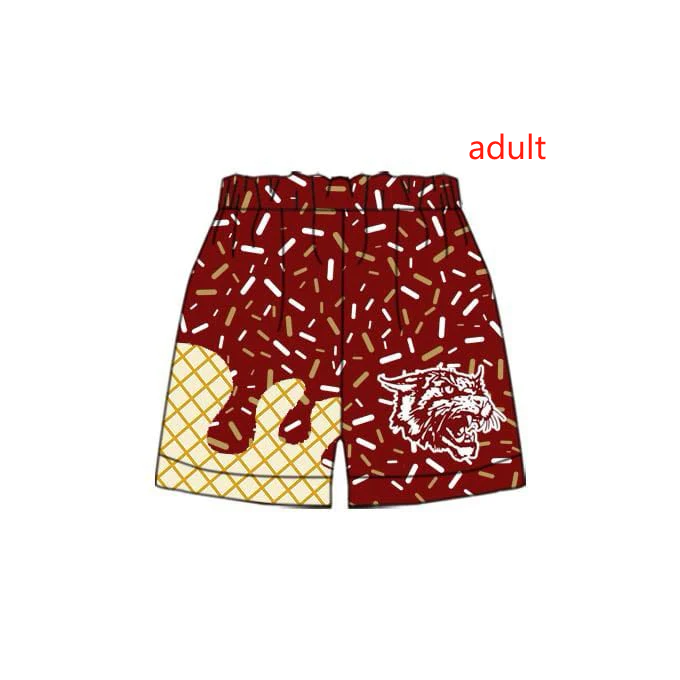Deadline Feb 21 Maroon sprinkle adult men team shorts