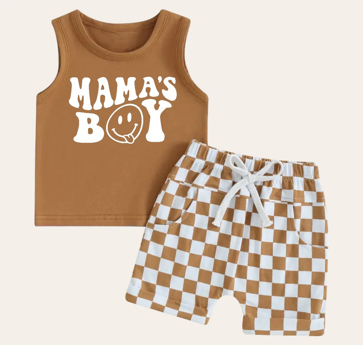 Deadline March 30 brown mama's boy plaid shorts outfits