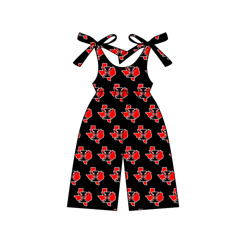 MOQ 3 straps kids girls team jumpsuit
