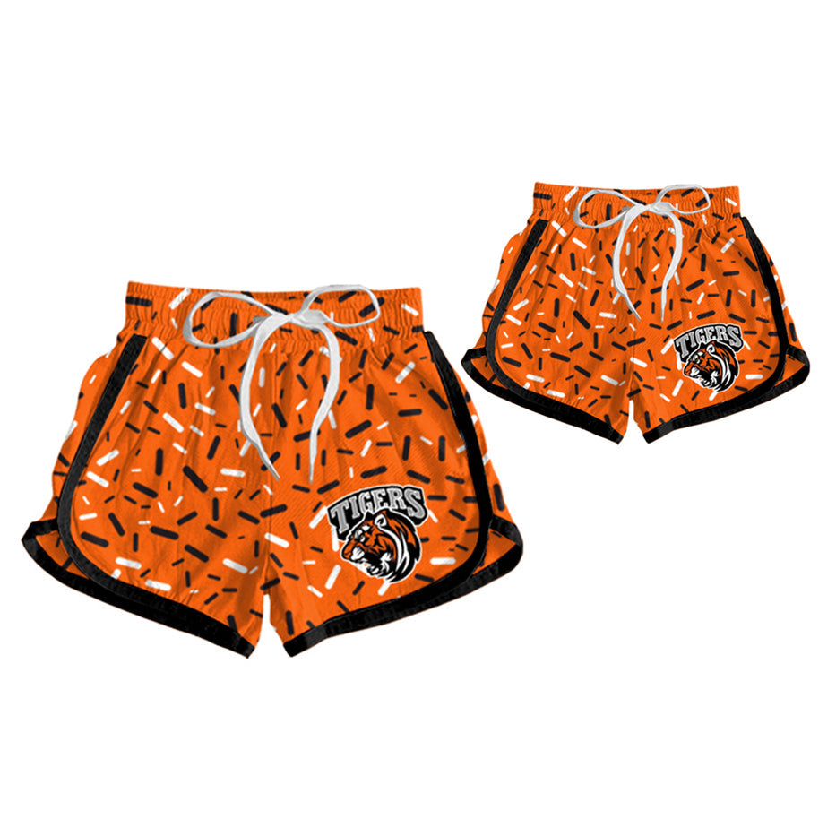 Deadline July 5 2025 tiger orange ice cream girls summer team shorts