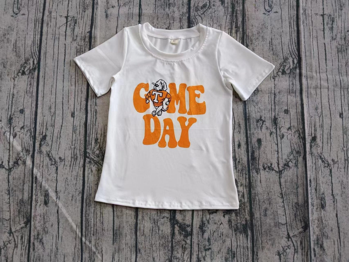 Deadline July 10 2025 Short sleeves T yellow game day girls team shirt