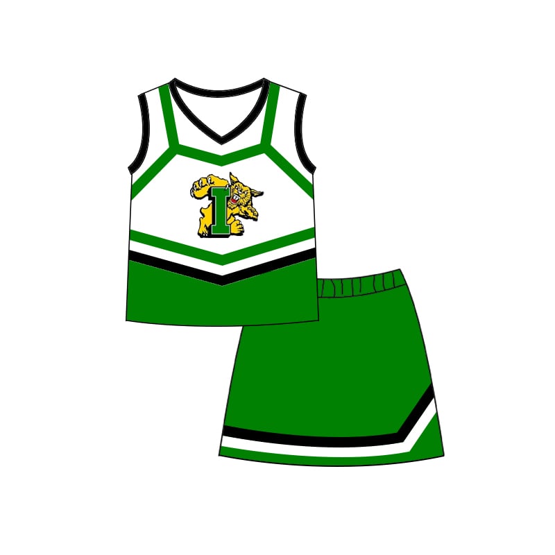 Deadline July 15 2025 sleeveless I top green skirt girls team clothes