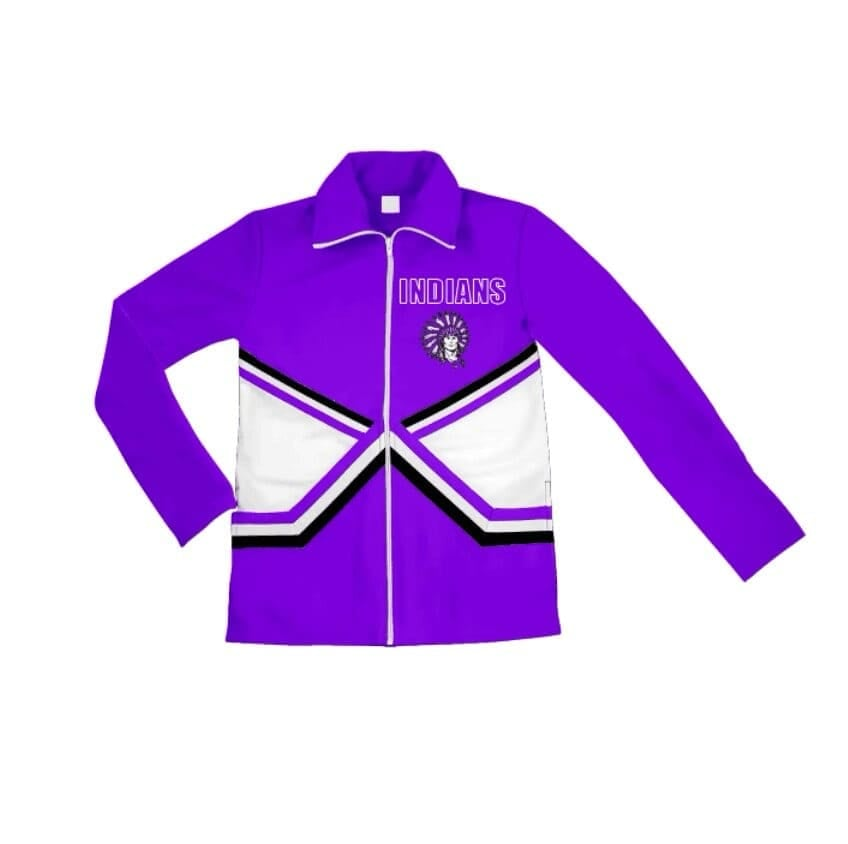 Deadline July 15 2025 long sleeves purple kids team zipper jacket shirt