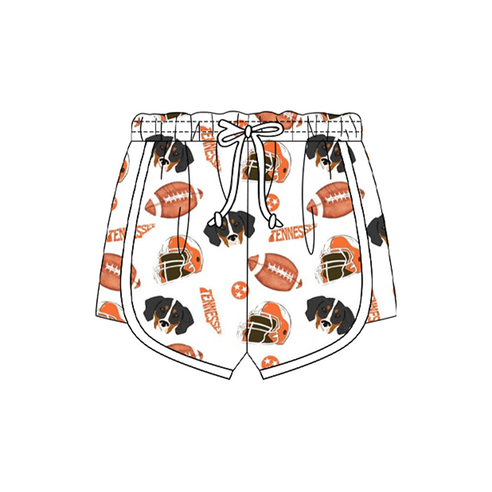 MOQ 5 pcs dog football kids girls summer team shorts