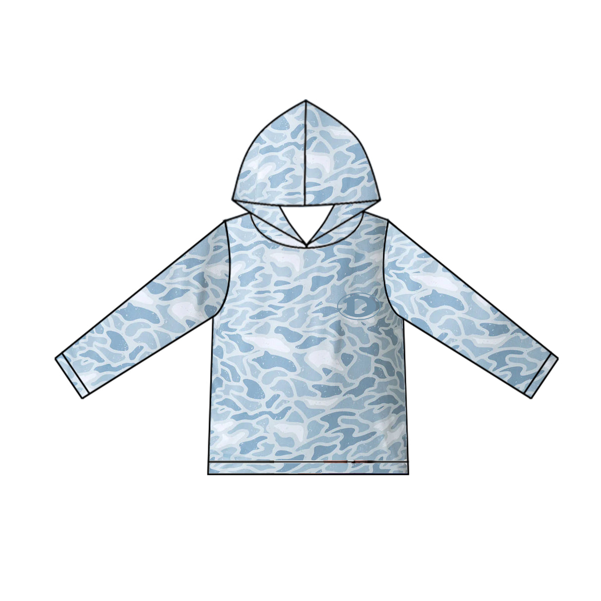 MOQ 5 pcs Long sleeves camo adult men team hoodie