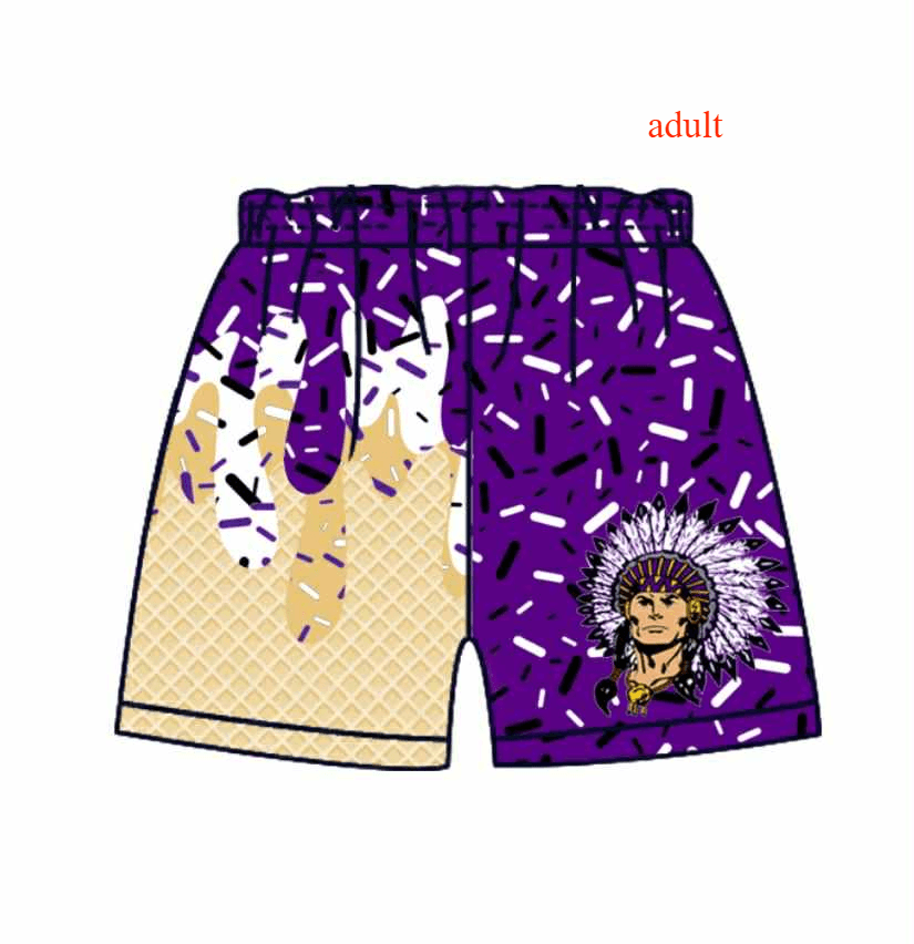 Deadline July 29 2025 feather purple ice cream adult men team shorts