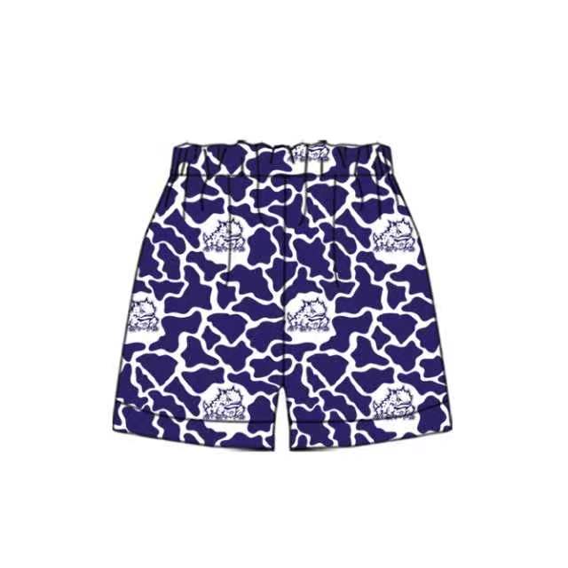 MOQ 5 pcs frog camo kids boys summer team shorts