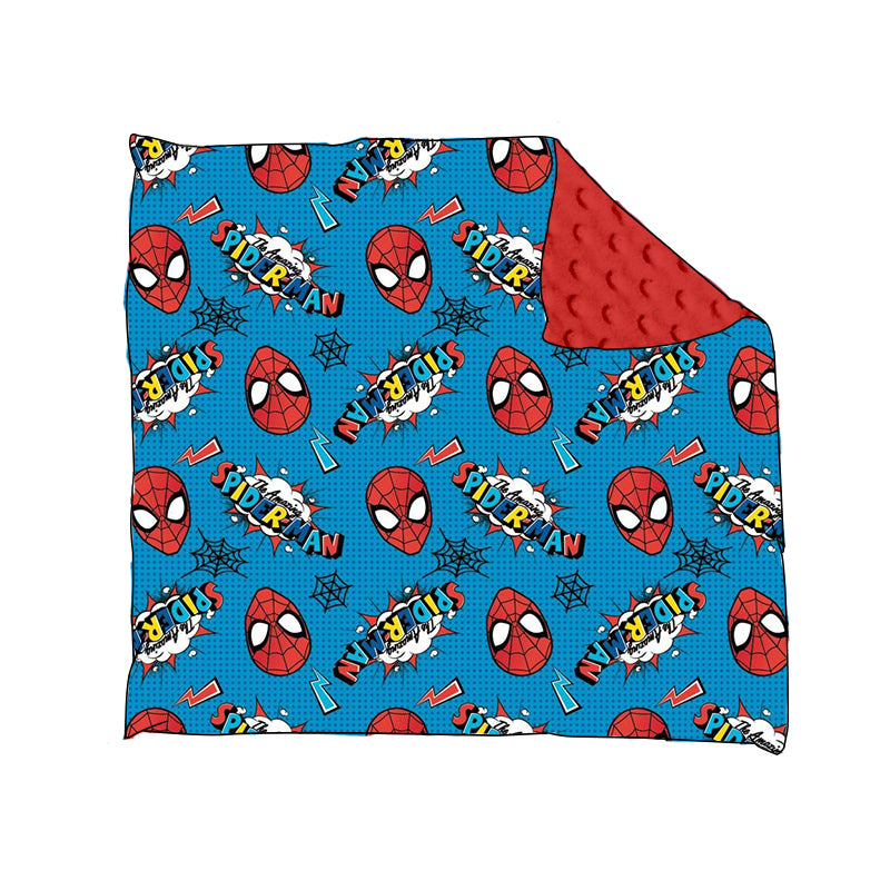 MOQ 5 spider web kids boy blanket