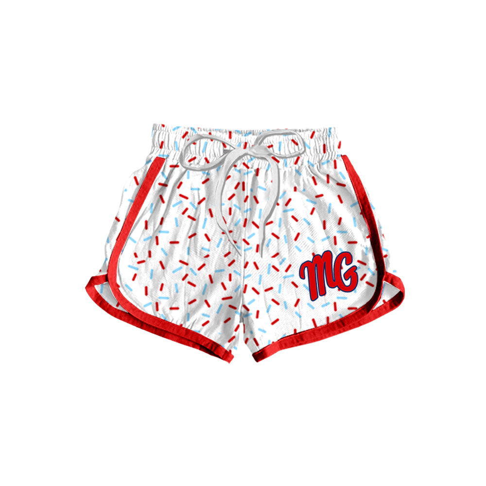 Deadline March 23 white sprinkle M G adult women team shorts