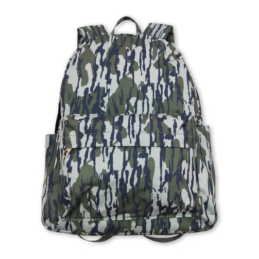 Olive camo hunting kids backpack