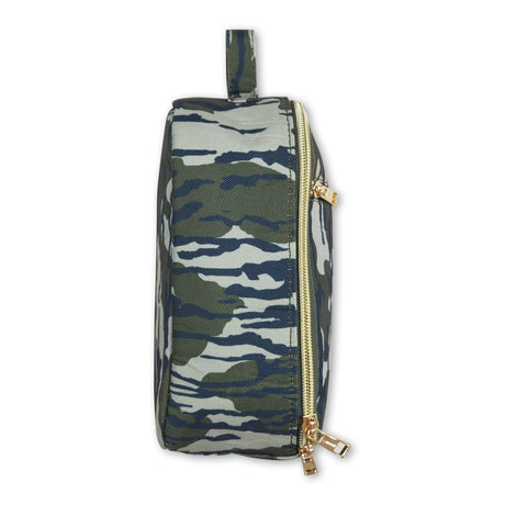 Camo print kids lunch box bag