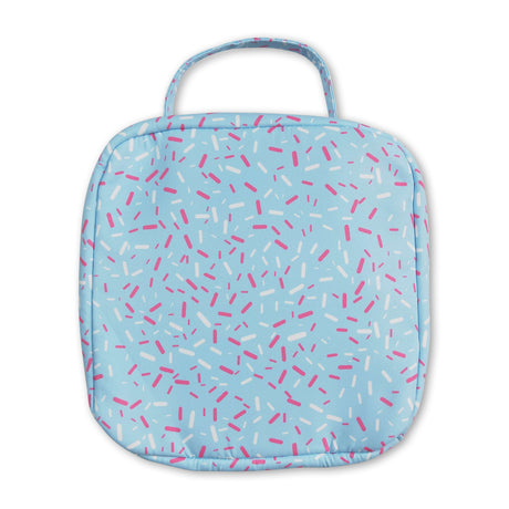 Light blue ice cream sprinkle kids lunch box