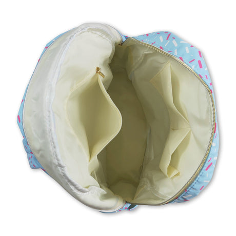 Light blue ice cream sprinkle kids backpack