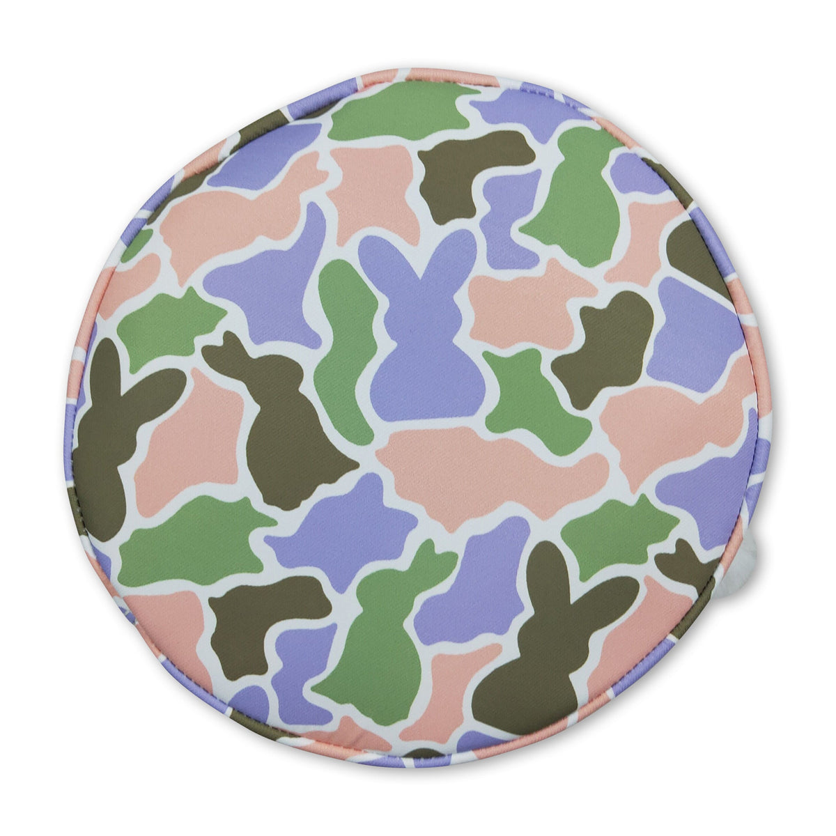 Colorful camo rabbit embroidery kids Easter basket