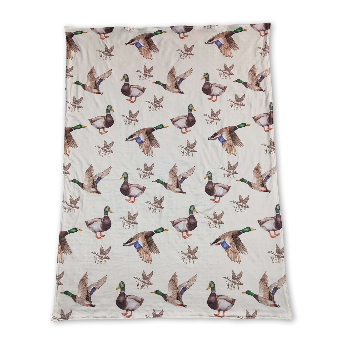 Duck olive polka dots baby kids hunting blankets
