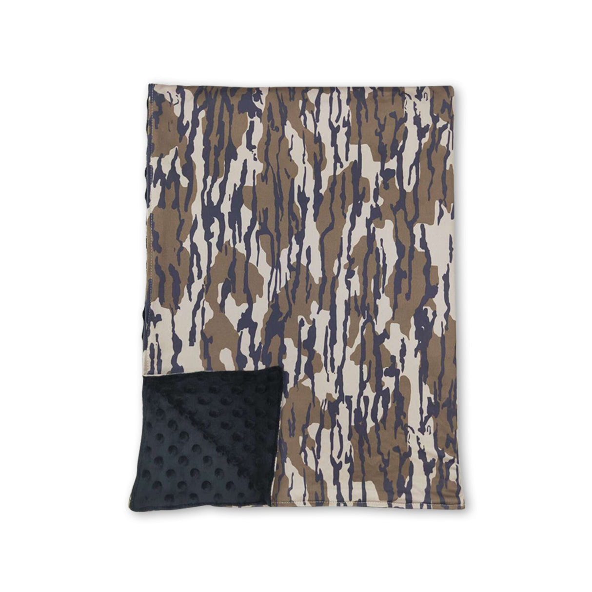 Olive polka dots camo baby kids blankets