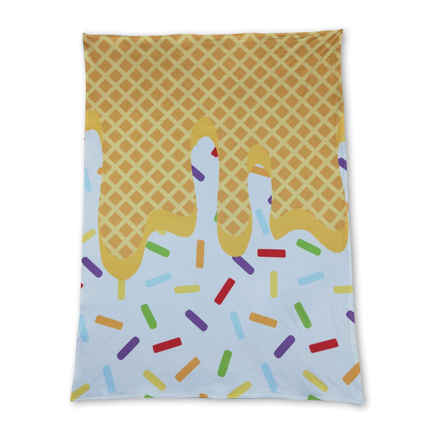 Light blue sprinkle ice cream baby kids team blanket