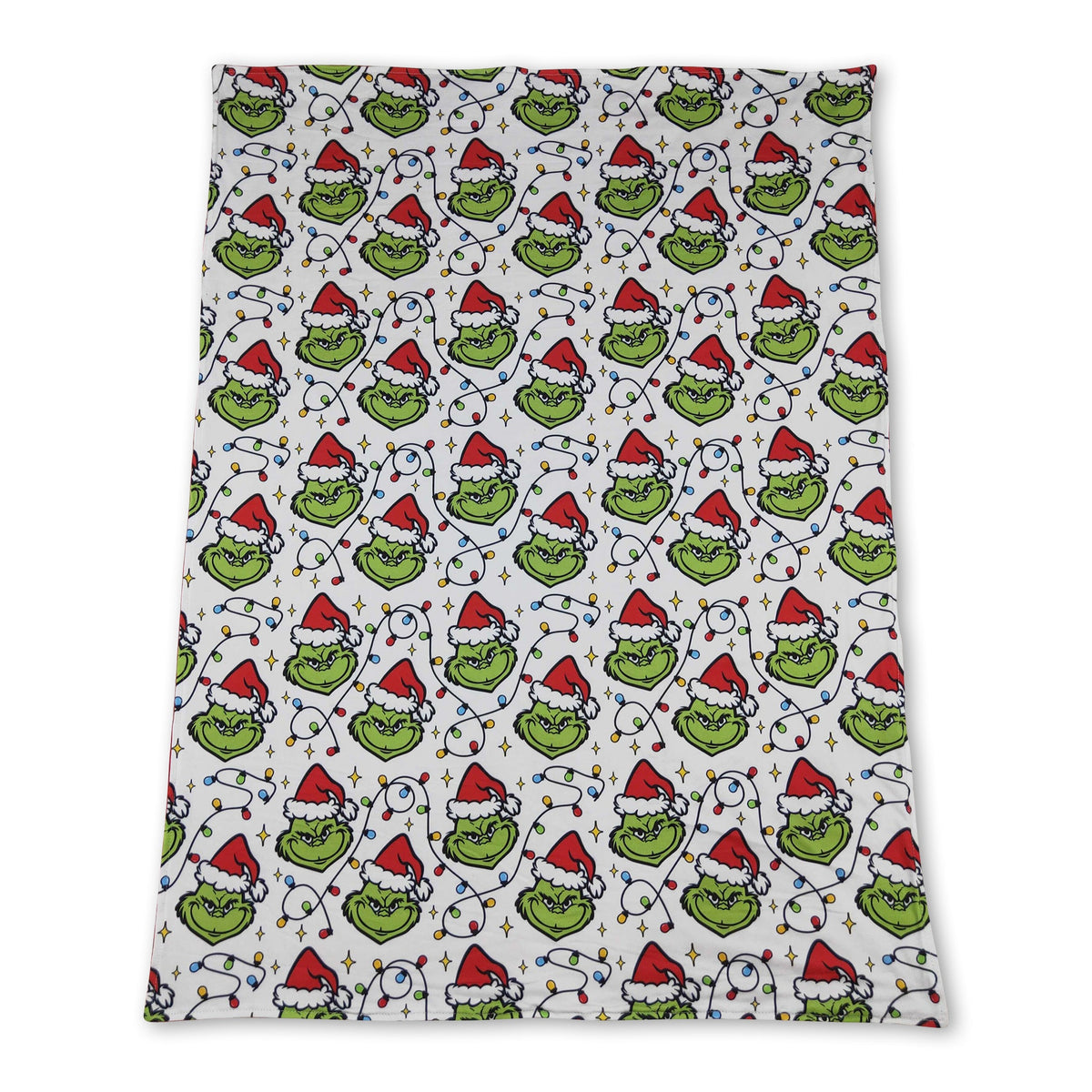 Christmas lighting green face baby kids blankets