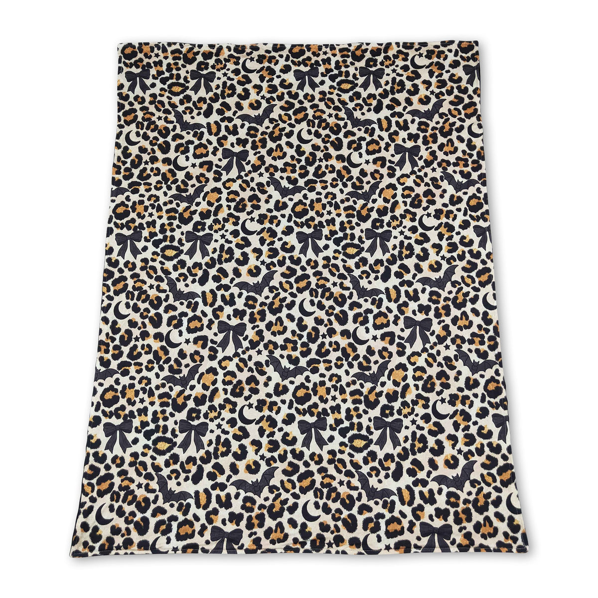 Leopard moon bat baby girls Halloween blanket