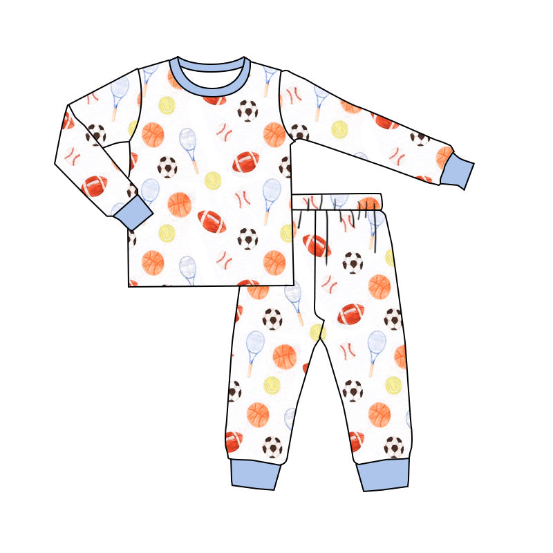 Long sleeves balls baby kids pajamas