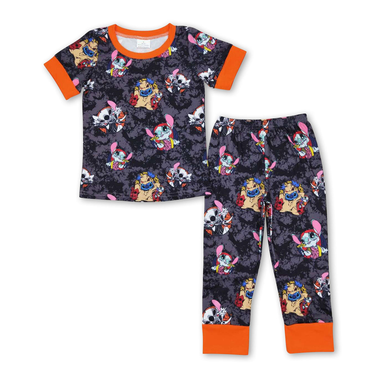 Short sleeves bat koala top pants boys Halloween pajamas