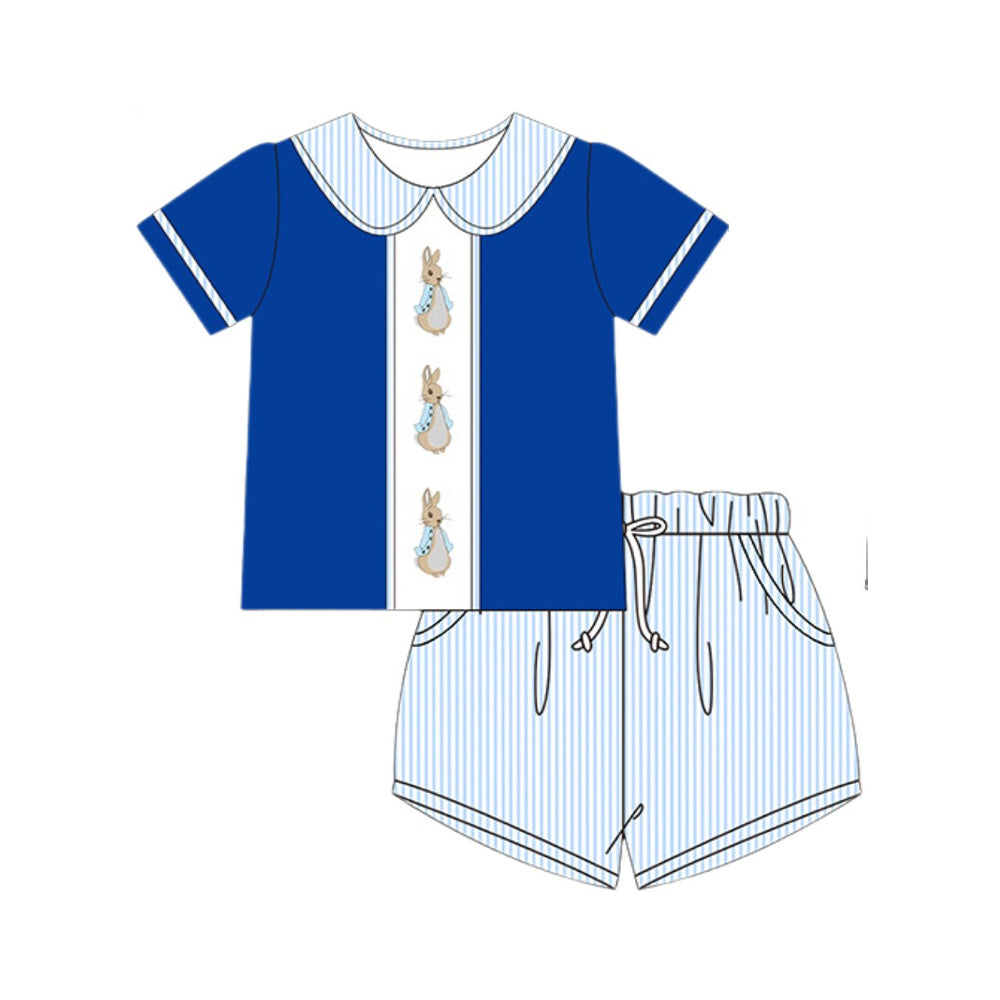 blue rabbit kids boys long sleeve set