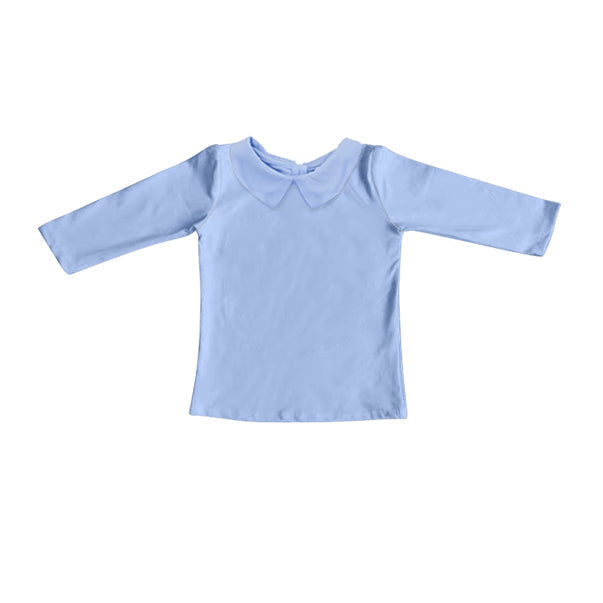 Long sleeves light blue kids boys shirt
