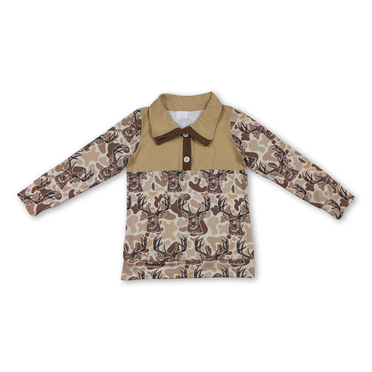 Long sleeves deer camo hunting kids boys hoodie