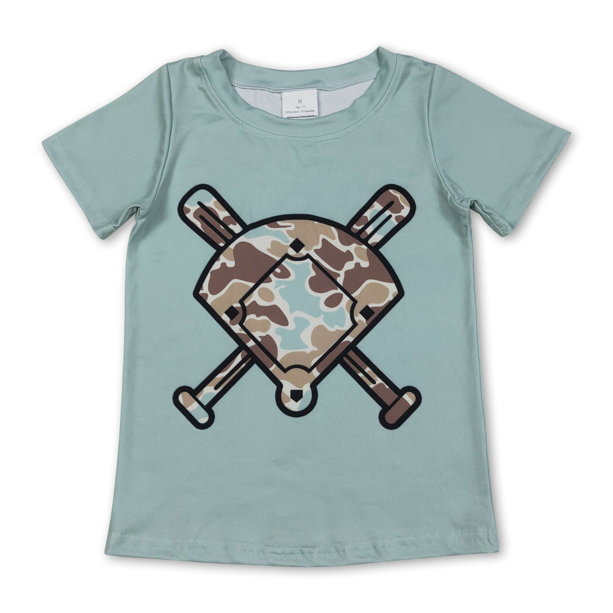 Mint short sleeves golf camo kids boys T-shirt