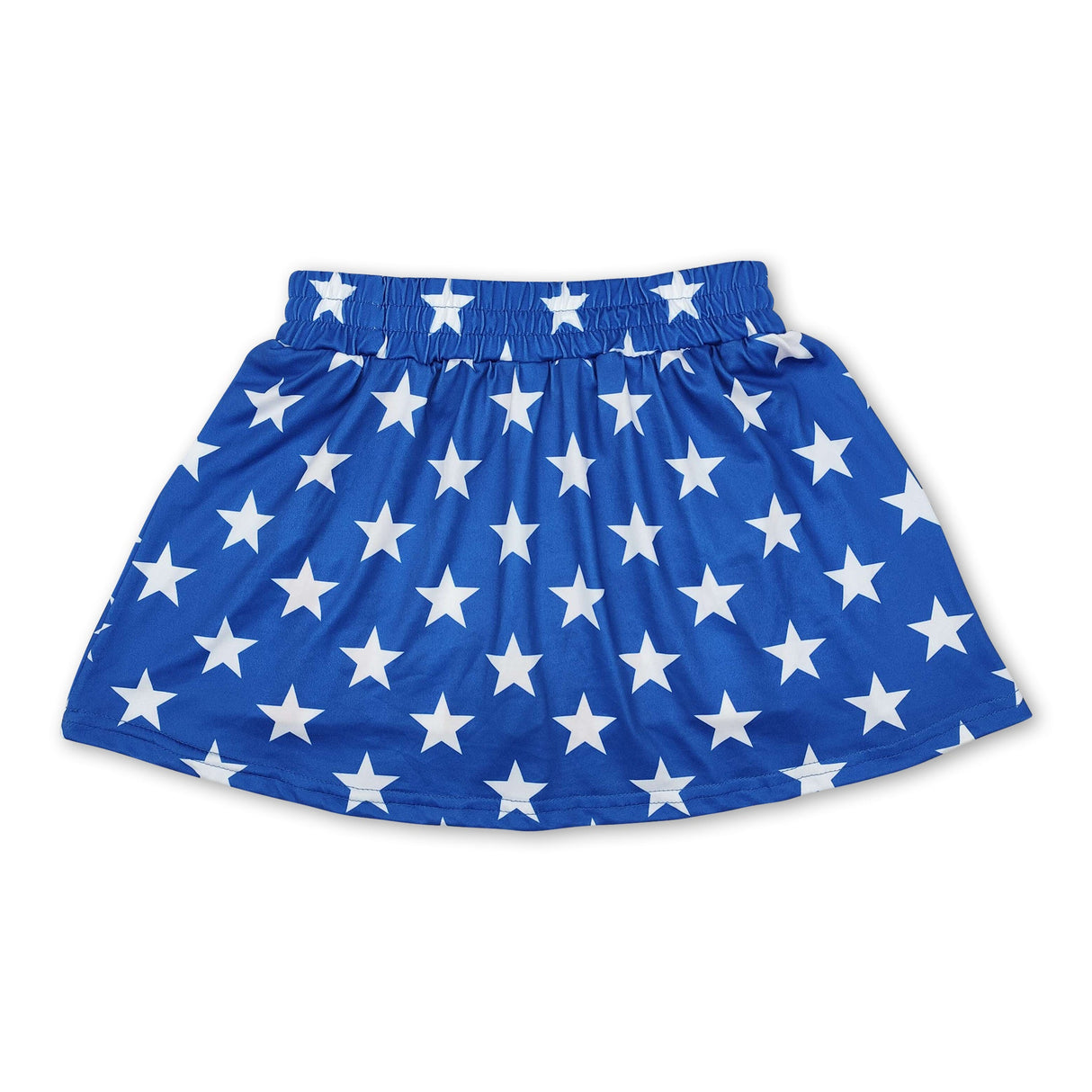 Blue stars red stripe kids girls 4th of july skirt