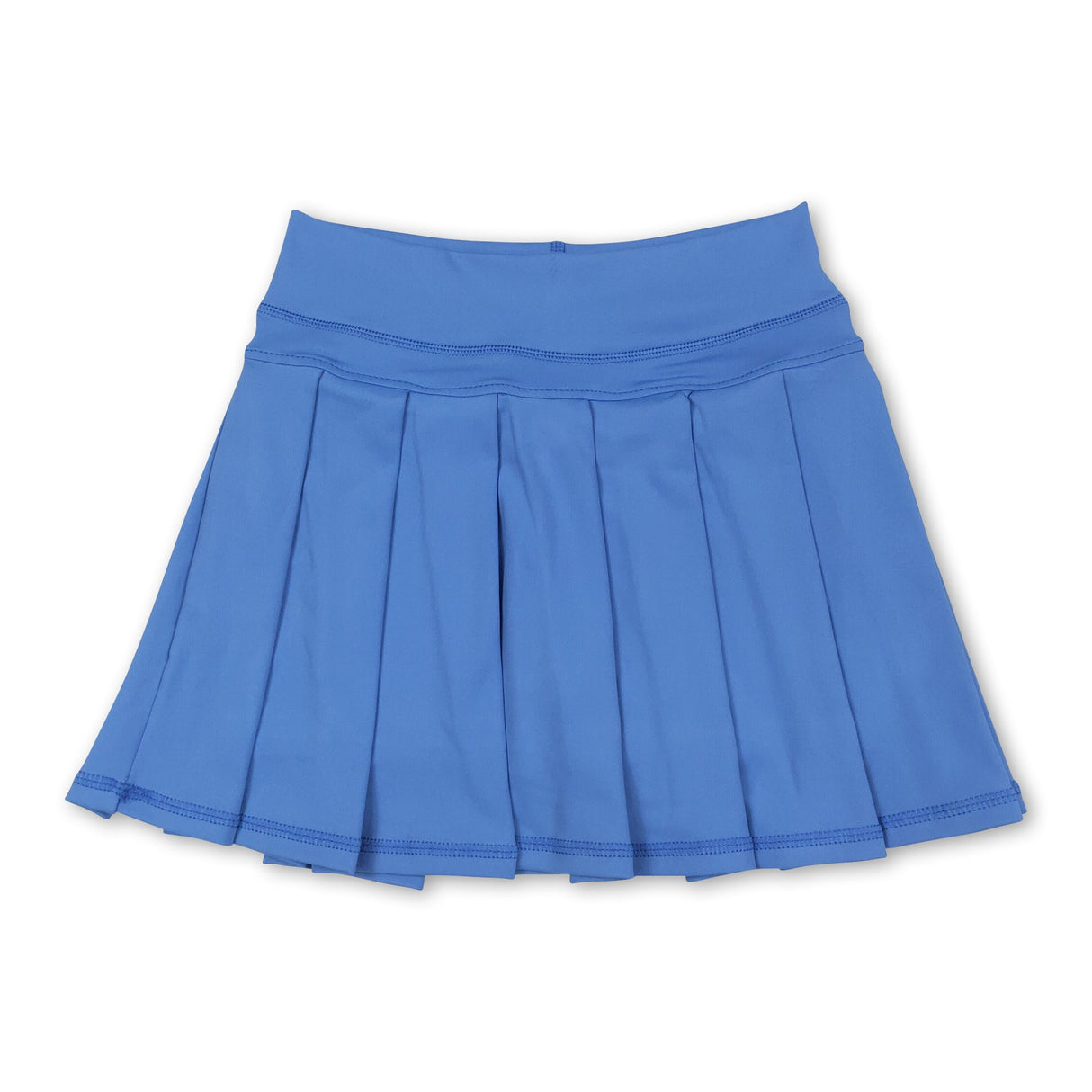 Blue high waist kids girls summer activewear skorts