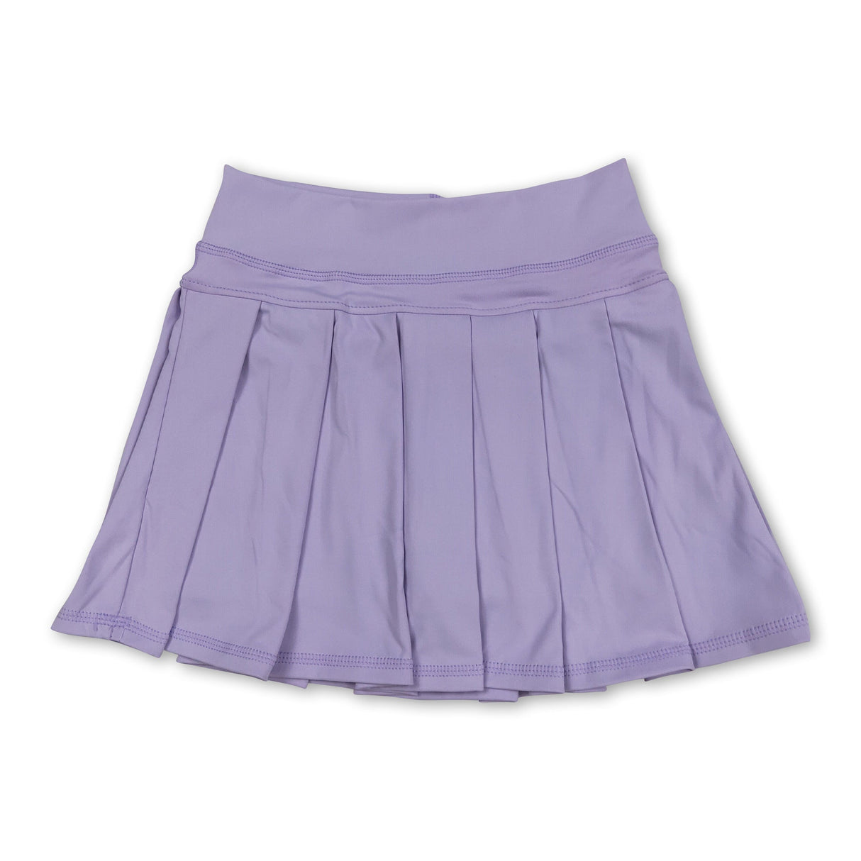 Lavender high waist kids girls summer activewear skorts