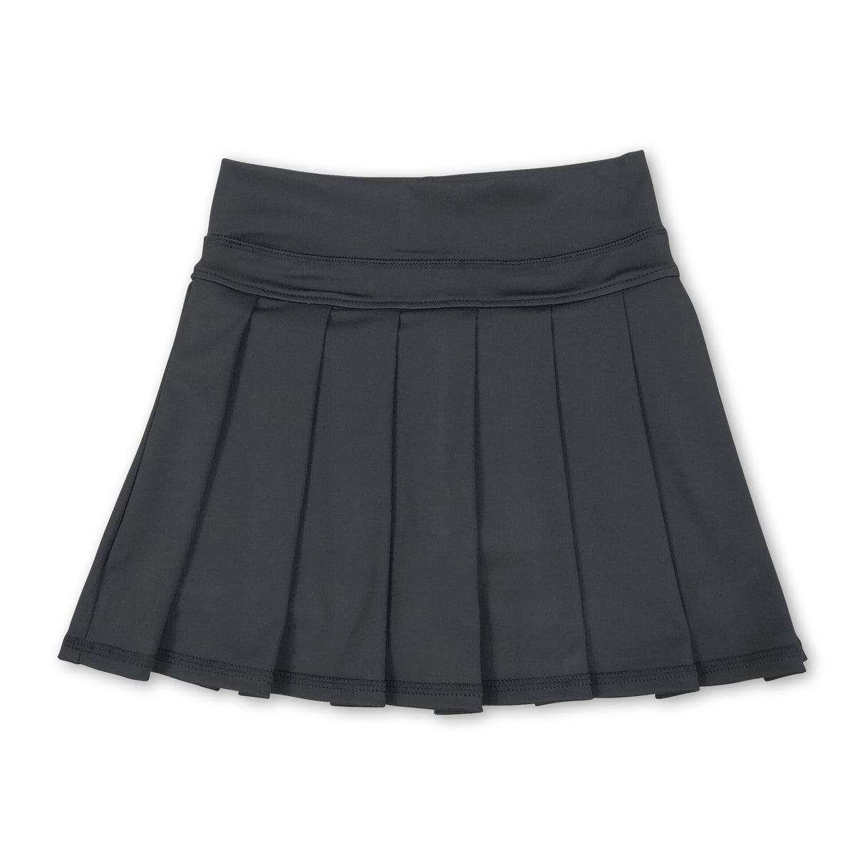 Black high waist kids girls summer activewear skorts