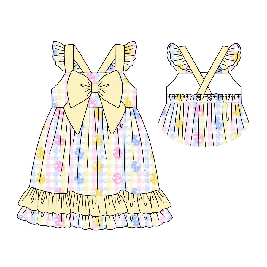 Girls yellow easter fashion dress