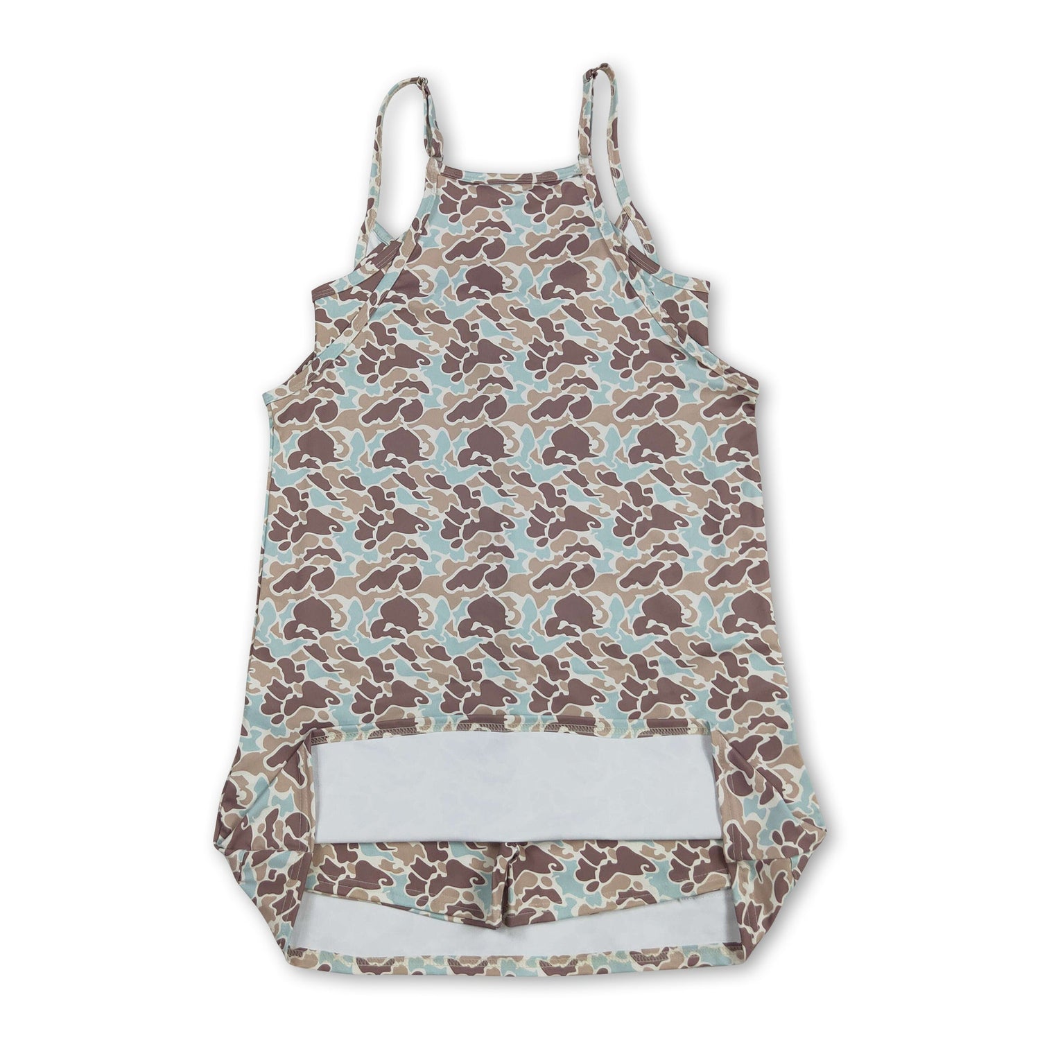 Mint camo straps adult women summer athletic dress