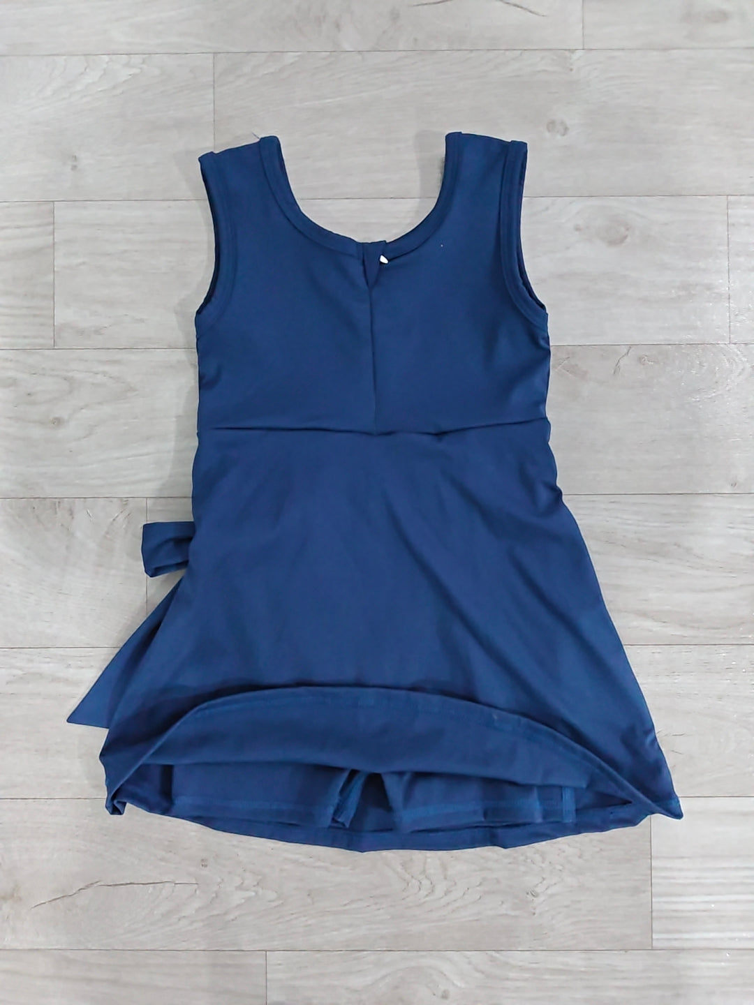 Sleeveless navy kids girls summer athletic dresses