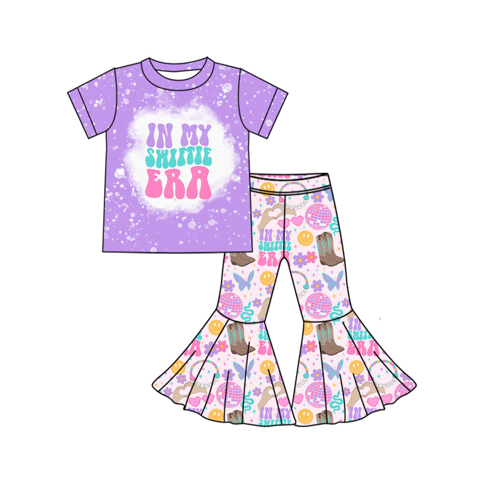 Lavender bleached top boots smile pants singer girls clothes