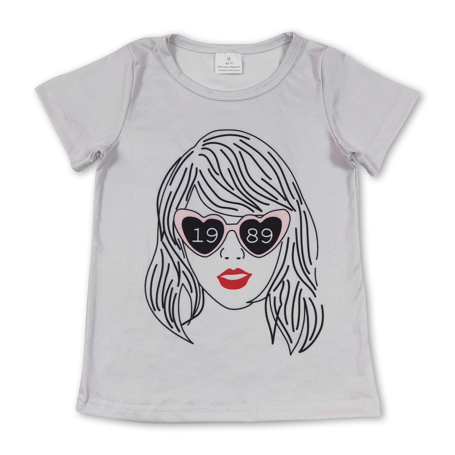 Short sleeves singer kids girls summer shirt