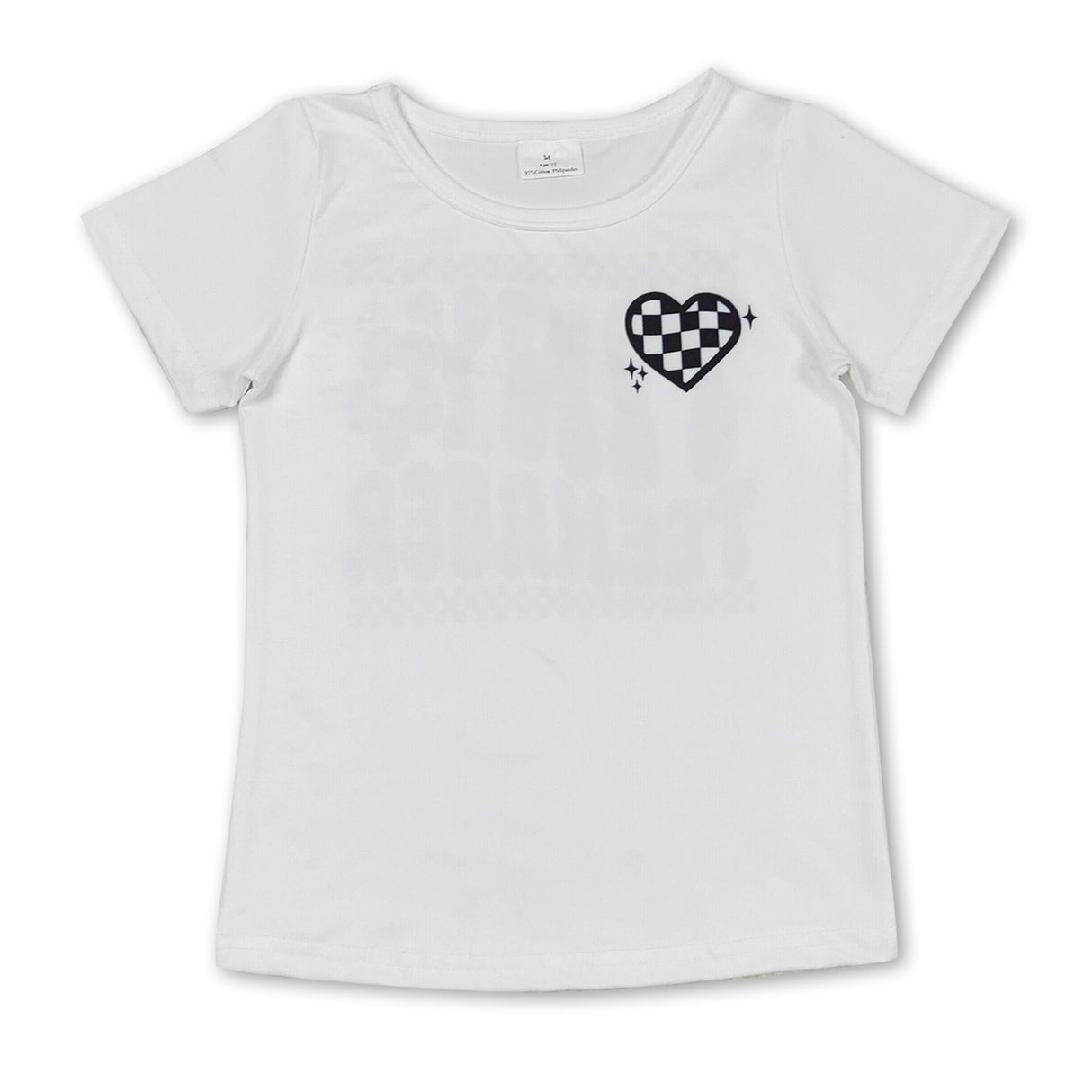 Floral tiny teenager short sleeves girls shirt