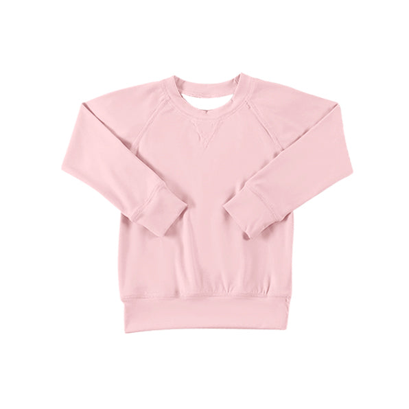 Long sleeves pink kids girls active wear yoga top